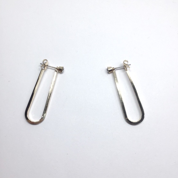 NWT Banana Republic Gold Pin Earrings - Picture 4 of 4